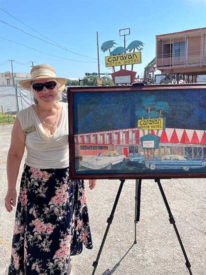 Rebecca Boxall at the Caravan Hotel